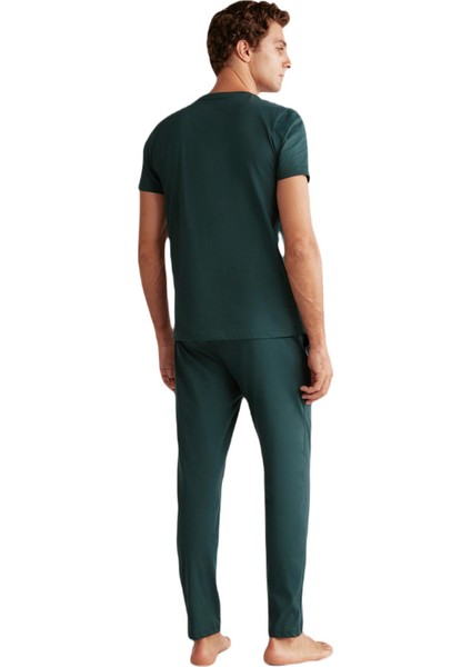 Erkek Yeşil Pijama Takım 402