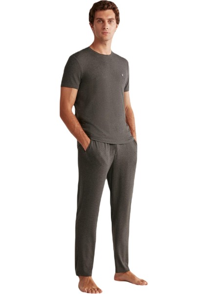 Erkek Antrasit Pijama Takımı 409