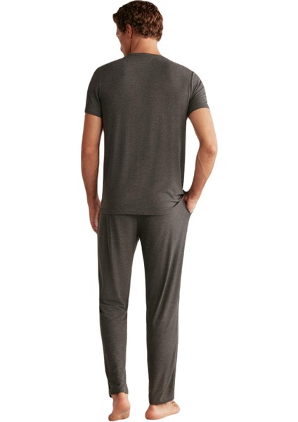 Erkek Antrasit Pijama Takımı 409
