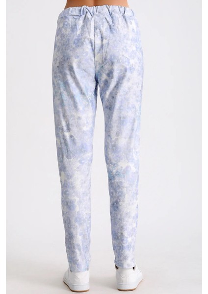 Beli Lastik ve Kordon Büzgülü Çift Cepli Desenli Rahat Kalıp Şık ve Cool Likralı Esnek Pantolon fiyatları