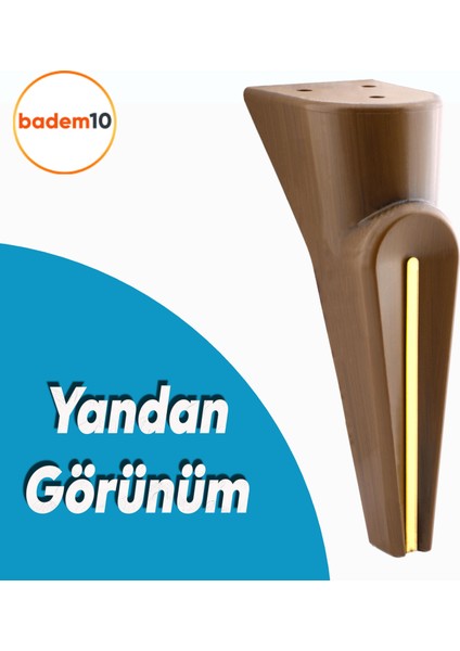 Nota Mobilya Kanepe Sehpa Tv Ünitesi Koltuk Ayağı Baza Ayakları Ahşap Desenli Kahverengi Ceviz 19 cm modelleri