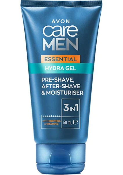 Care Men Essential 3'ü 1 arada Tıraş Öncesi ve Sonrası Nemlendirici Jel 50 Ml.