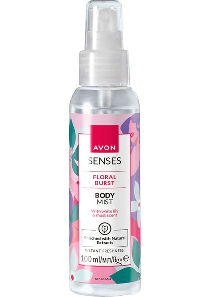 Senses Floral Burst Zambak ve Misk Kokulu Vücut Spreyi 100 Ml.