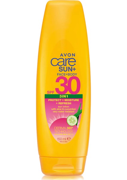 Care Sun Canlandırıcı 3'ü1 Arada Yüz ve Vücut Güneş Losyonu SPF30 150 ml