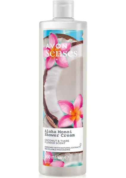 Senses Aloha Monoi Tiare Çiçeği ve Hindistan Cevizi Kokulu Krem Duş Jeli 500 ml