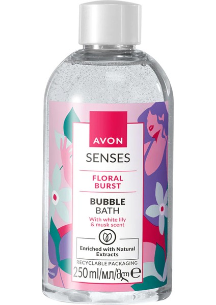 Senses Floral Burst Zambak ve Misk Kokulu Banyo Köpüğü 250 ml