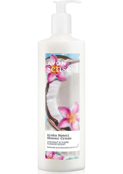 Senses Aloha Monoi Tiare Çiçeği ve Hindistan Cevizi Kokulu Krem Duş Jeli 720 ml