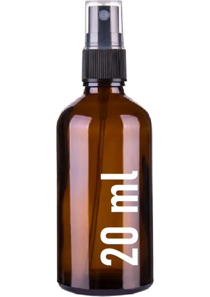 JUNİBELİW 3 Adet Çok Amaçlı Amber 20ML Sprey Fısfıs Kolonya Dezenfektan Cam Şişe 3X20ML