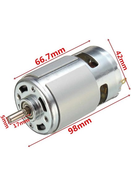 RS775 Dc Motor 12V 3000RPM Yüksek Hız Tork Matkap Torna Cnc Router Motor Dairesel Testere Düşük Ses