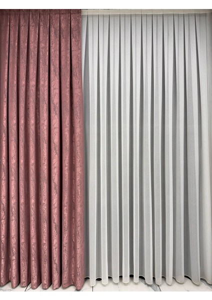 Velar Soft Gül Kurusu Fon Perde Tek Kanat 1/3 Sık Pile fiyatları