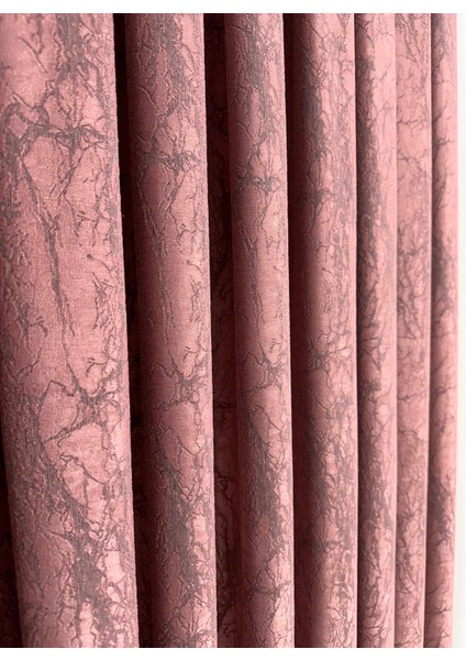 Velar Soft Gül Kurusu Fon Perde Tek Kanat 1/3 Sık Pile modelleri