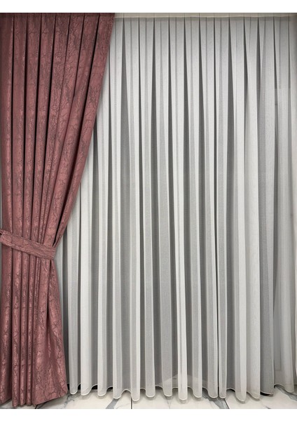 Velar Soft Gül Kurusu Fon Perde Tek Kanat 1/3 Sık Pile fırsatları