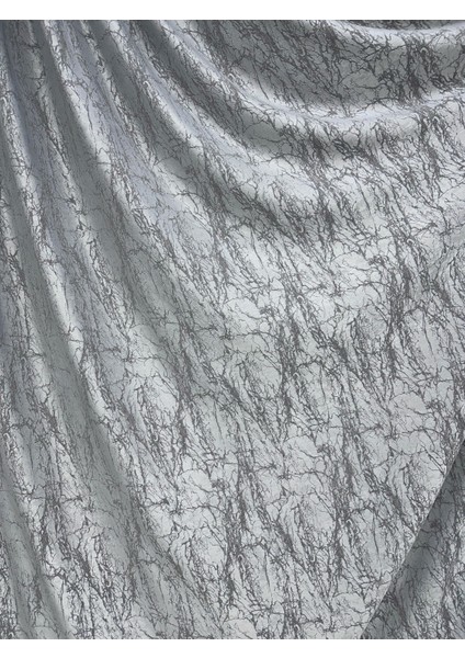 Velar Soft Buz Mavisi/Gri Fon Perde Tek Kanat 1/3 Sık Pile indirimleri