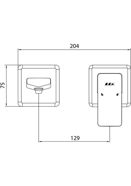 Eca Royal Ankastre Lavabo Bataryası Sıva Üstü ve Sıva Altı Grubu Çift Rozet indirimleri