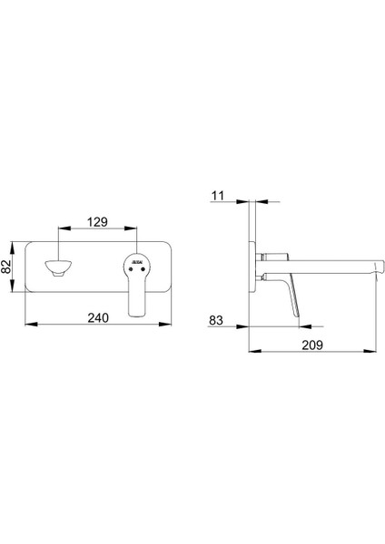 Eca Luna Ankastre Lavabo Bataryası Sıva Üstü ve Sıva Altı Grubu Tek Rozet indirimleri