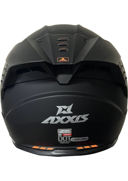 Axxıs Hawk Sv Evo Solıd A1 Matt Black