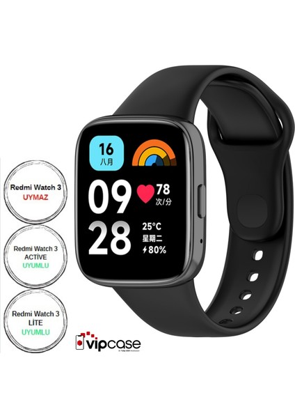 Xiaomi Redmi Watch 3 Active ve Watch 3 Lite Uyumlu Akıllı Saat Bileklik Silikon Kordon