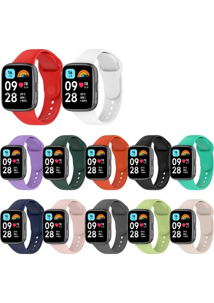 Vip Case Xiaomi Redmi Watch 3 Active ve Watch 3 Lite Uyumlu Akıllı Saat Bileklik Silikon Kordon