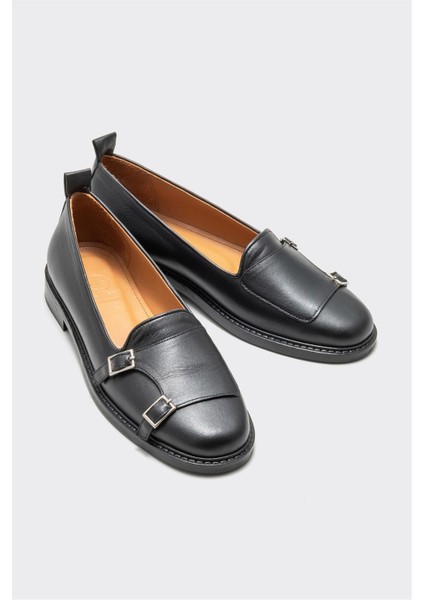 Siyah Deri Kadın Loafer fiyatları
