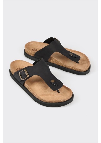 Siyah Deri Erkek Terlik fiyatları