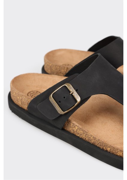 Siyah Deri Erkek Terlik indirimleri