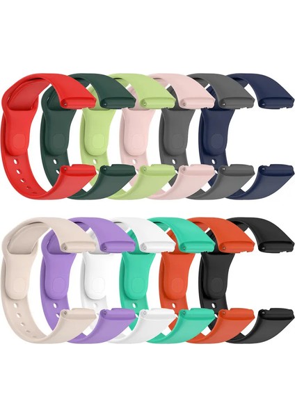 Vip Case Xiaomi Redmi Watch 3 / Watch 3 Active ve Watch 3 Lite Uyumlu Akıllı Saat Bileklik Silikon Kordon