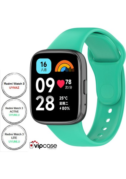 Xiaomi Redmi Watch 3 Active ve Watch 3 Lite Uyumlu Akıllı Saat Bileklik Silikon Kordon