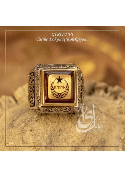 Islam Usta Tasarımı Girift Model 1 Gümüş Erkek Yüzük