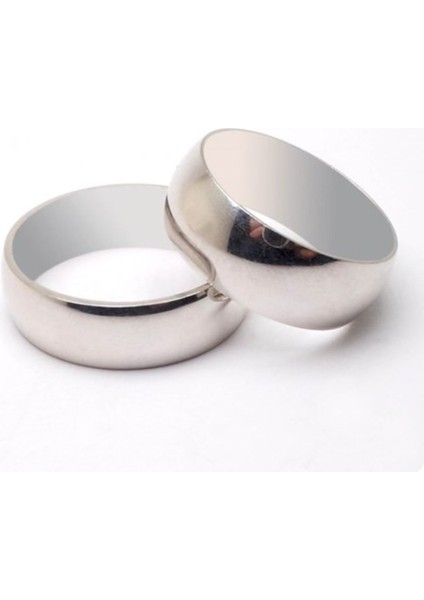 Eliana Tek Gümüş Alyans Yüzük Söz Nişan Yüzükleri Kişiye Özel Ahşap Kutulu