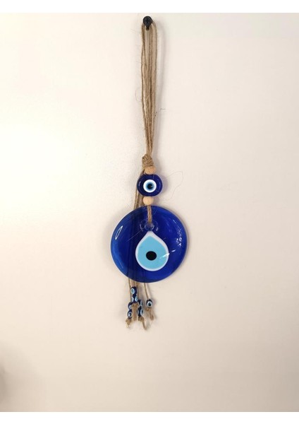 Cam Nazar Boncuğu Hasır Nazarlık Duvar Süsü Kötü Göz Kovucu Ağaç Süsü