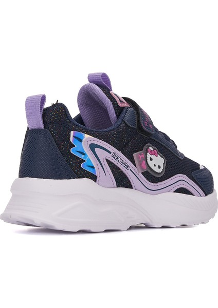 Günlük Kız Çocuk Sneaker Lastik Bağcıklı Hologram Cırtlı Hafif Hello Kitty Nefes Alabilen Ayakkabı 2014