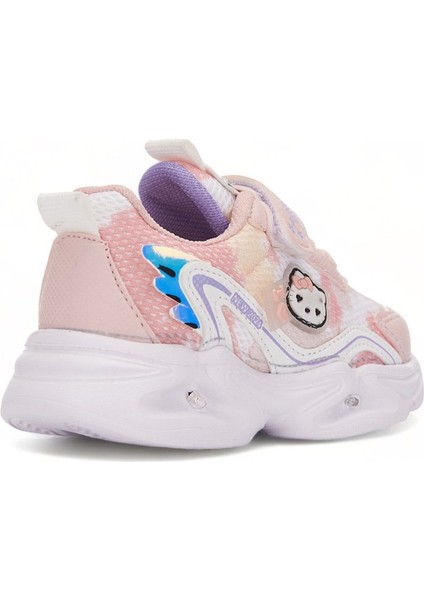 Günlük Kız Çocuk Sneaker Lastik Bağcıklı Hologram Cırtlı Hafif Hello Kitty Nefes Alabilen Ayakkabı 2014 modelleri