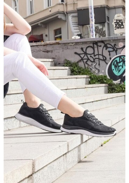 29920 Phlon Hafif Taban Kadın Sneaker Günlük Spor Ayakkabı Siyah Beyaz modelleri