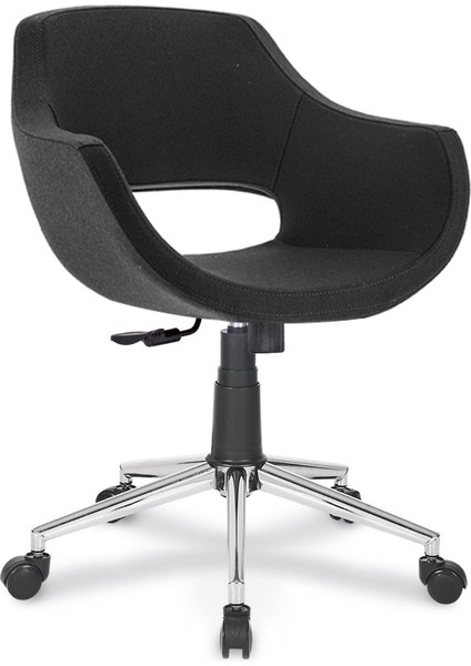 Feyza Şef Koltuğu Tek Kollu Mekanizma Krom Yıldız Ayaklı