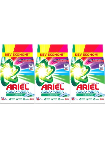 Matik Toz Çamaşır Deterjanı 21KG Renklilere Özel/dağ Esintisi (138 Yıkama) (3pk*7kg) fiyatları