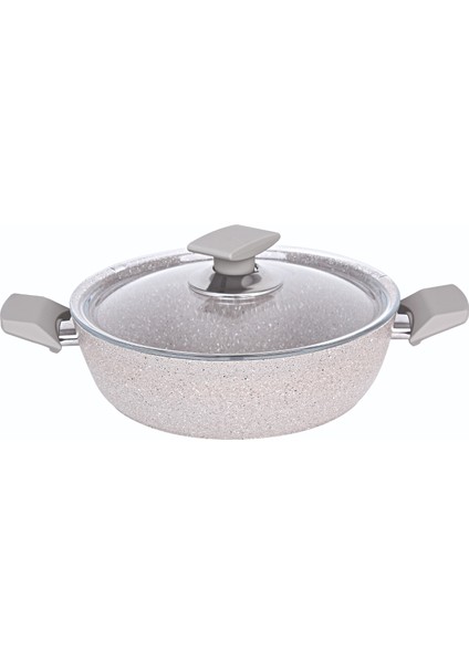 Safir Granit Basık Tencere No:24 Bej