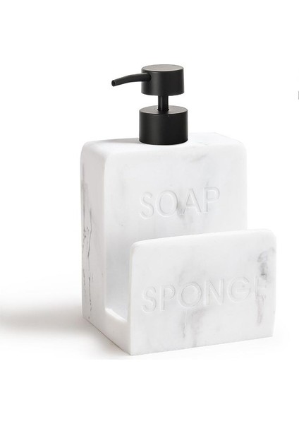 Mermer Desenli Sıvı Sabunluk Süngerlik Özel Tasarım Polyester