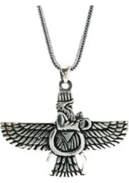 Ahura Mazda Erkek Gümüş Kolye Zincir