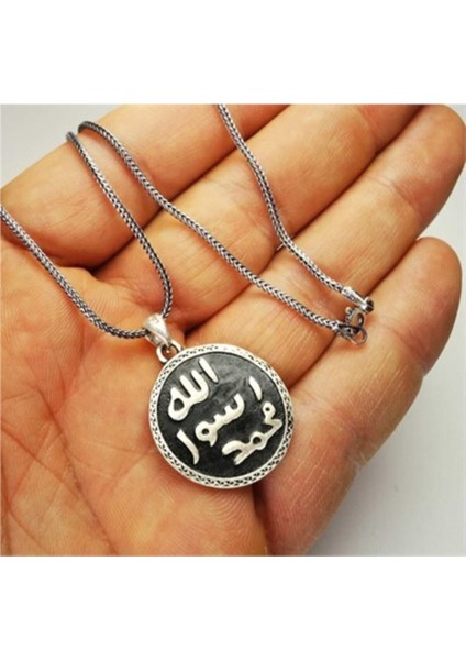 Mührü Şerif Erkek Gümüş Kolye Zincir