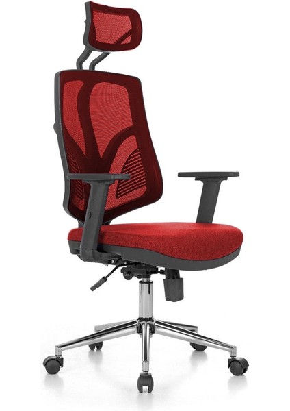 Oskar Çalışma Koltuğu Krom Yıldız Ayak Multi Tilt Mekanizma