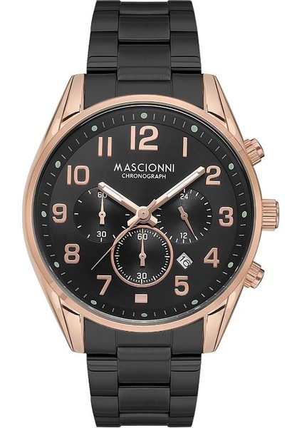 M.1.1220.06 Tüm Fonksiyonları Aktif Siyah Erkek Kol Saati