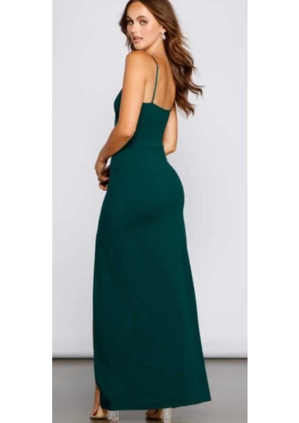 Kruvaze Yaka Scuba Elbise modelleri