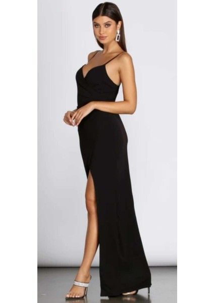 Hilaltrend Scuba Krep Abiye Elbise fiyatları