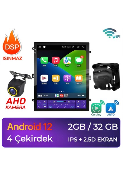 9.7 Inç Tesla Ekran 2gb Ram 32GB Android Multimedia Geri Görüşlü