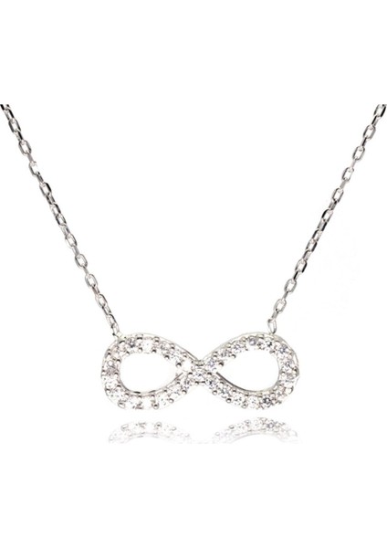 Gümüş Bayan Sonsuzluk Kolye