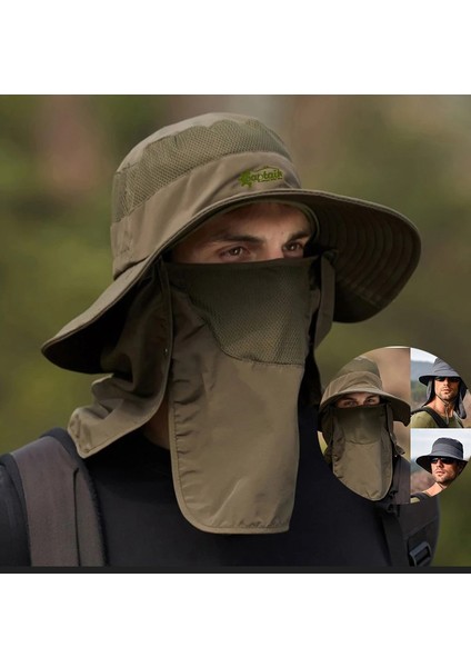Fisherman Style Foter BG-9073 Güneş ve Haşere Koruyuculu Gölgelikli Şapka