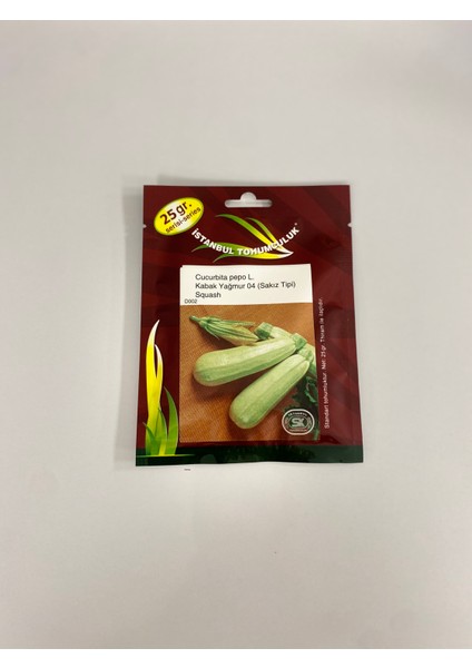 Sakız Kabak Yağmur 04 Squash (Cucurbita Pepo L.) Istanbul Tohumculuk