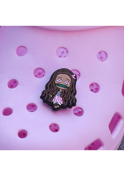 Demon Slayer Nezuko Kamado Figür Tekli Terlik Süsü