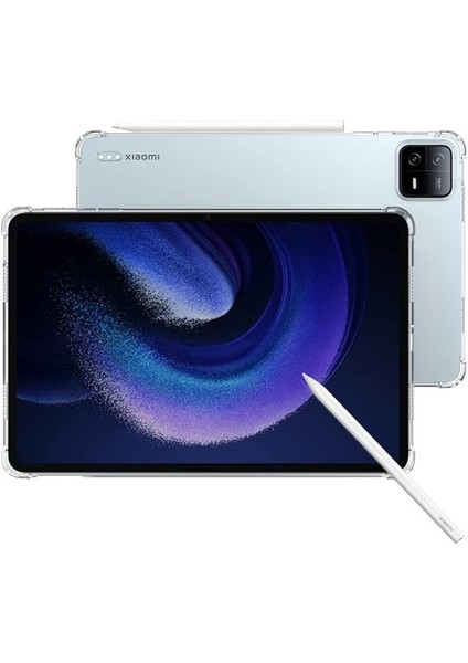 Xiaomi Mi Pad 6 11" Uyumlu Arka Kılıf Şeffaf