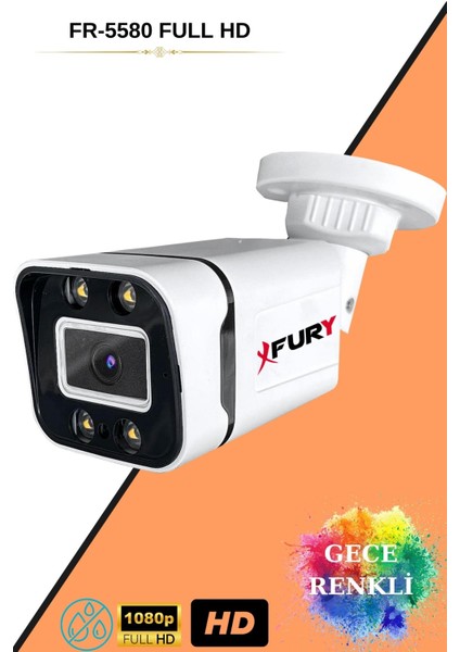 6 Kameralı Full Hd Gece Renkli - Su Geçirmez Ultra LED Güvenlik Kamerası Seti 320 GB indirimleri